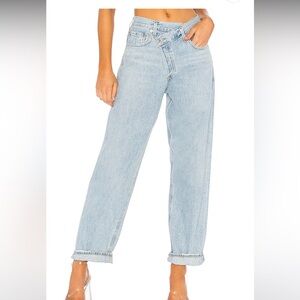 Agolde criss cross jeans